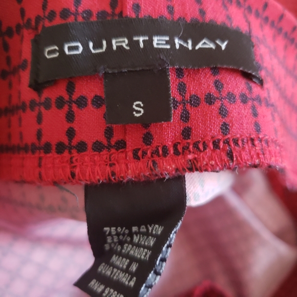 Red/Navy Blue Pencil Skirt - Picture 4 of 4